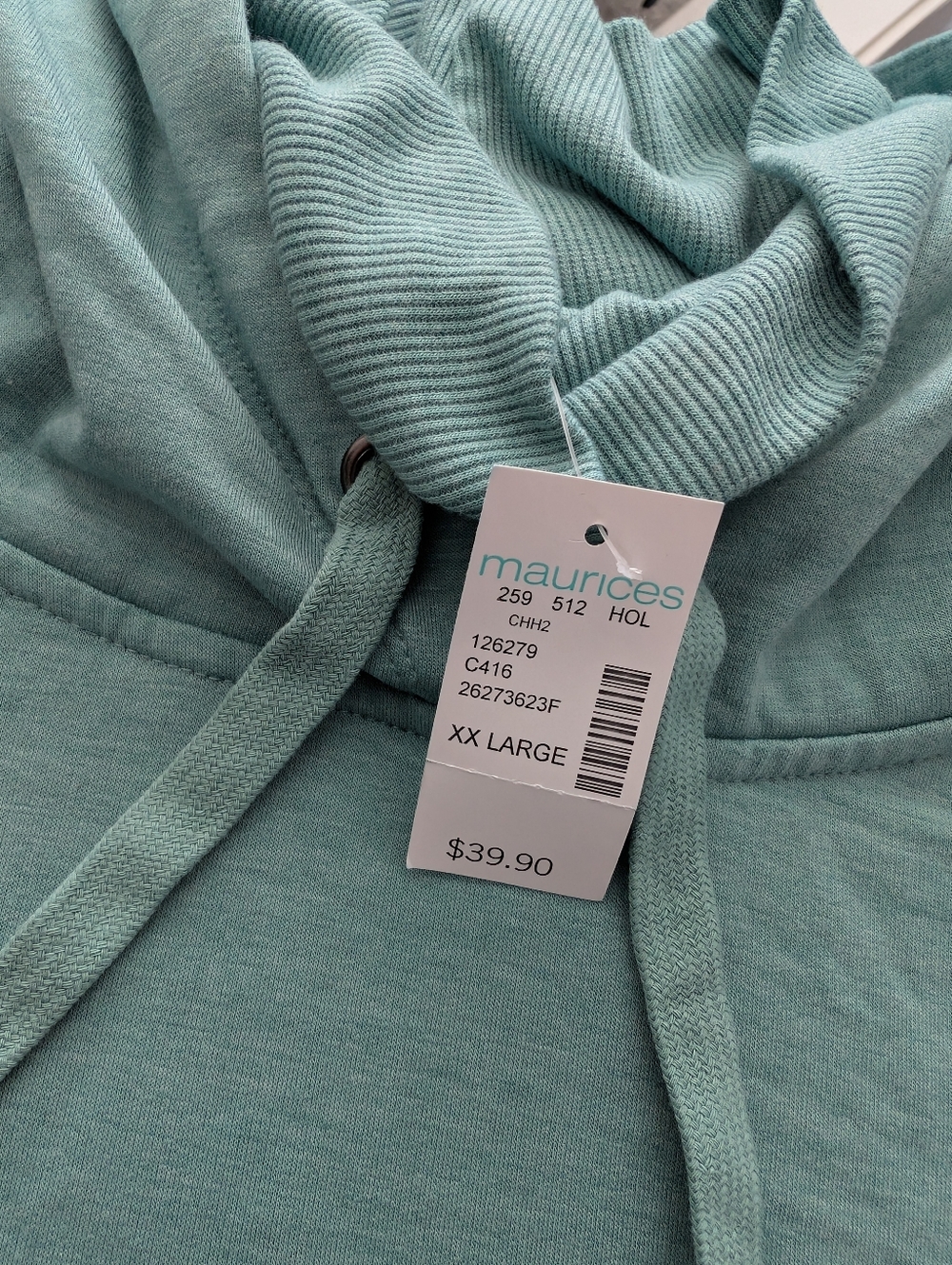 Maurices Solid Mock Neck Tunic Hoodie- XXL - Picture 5 of 7